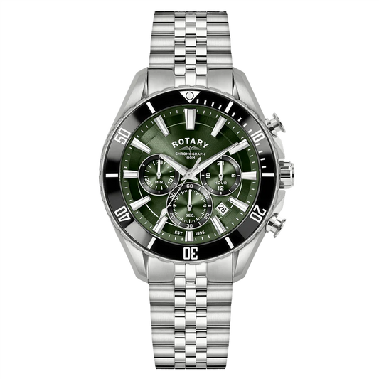 GENTS ROTARY APEX100 CHRONOGRAPH WATCH.