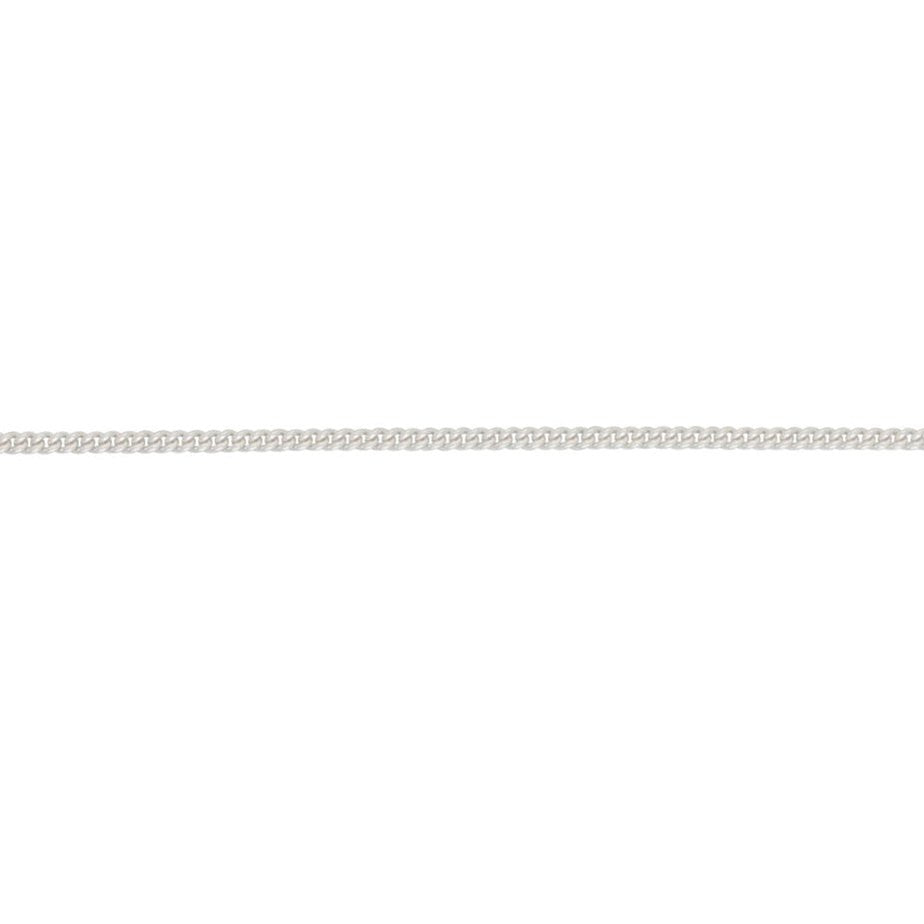 Silver Curb chain 20"