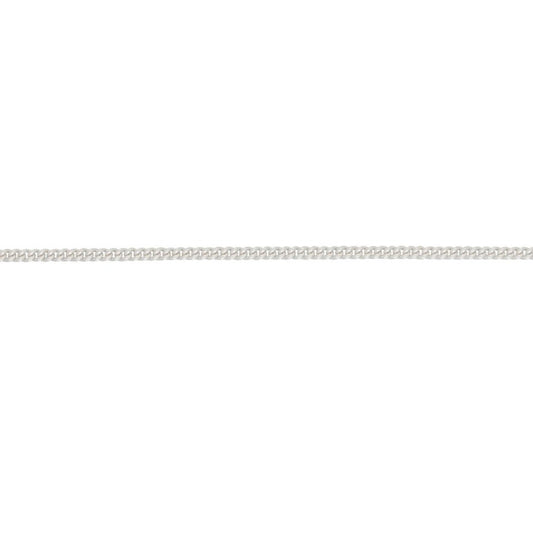 Silver Curb chain 20"