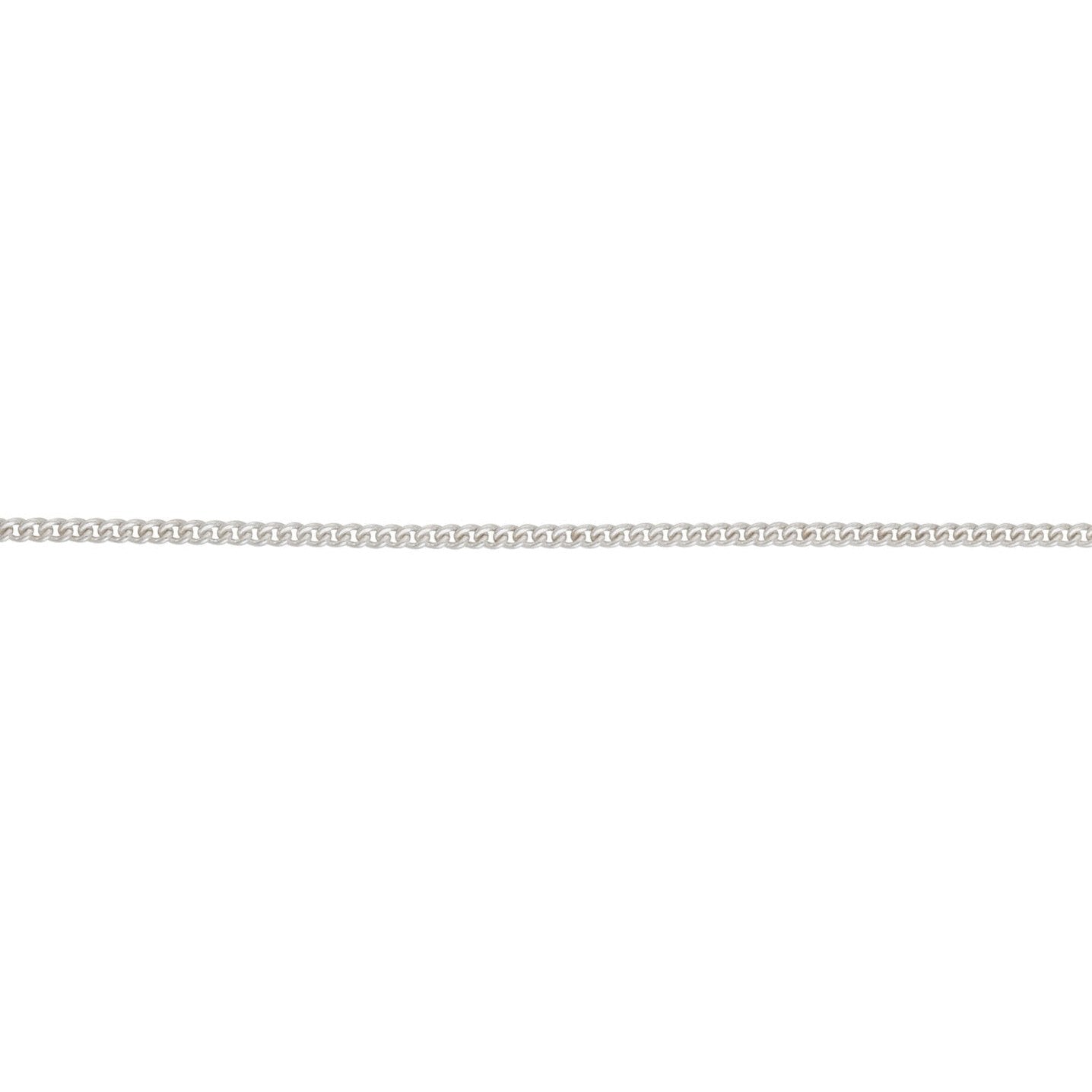 Silver Curb chain 20"