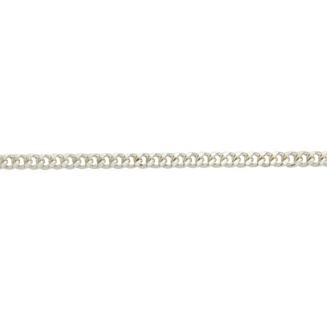 Silver Filed Curb chain