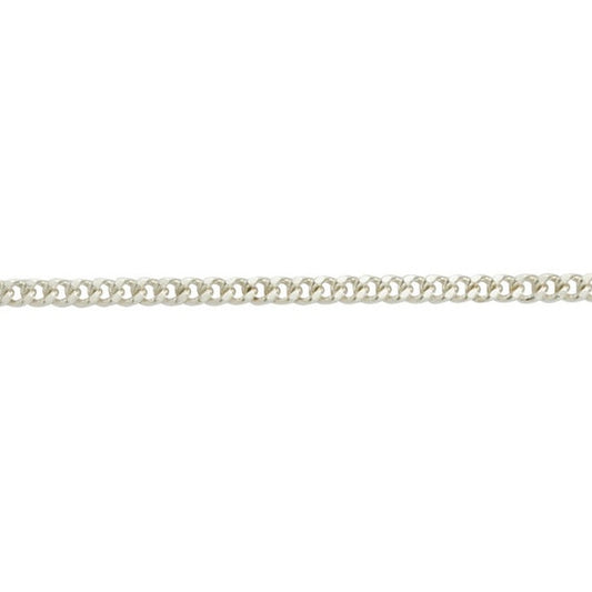 Silver Filed Curb chain