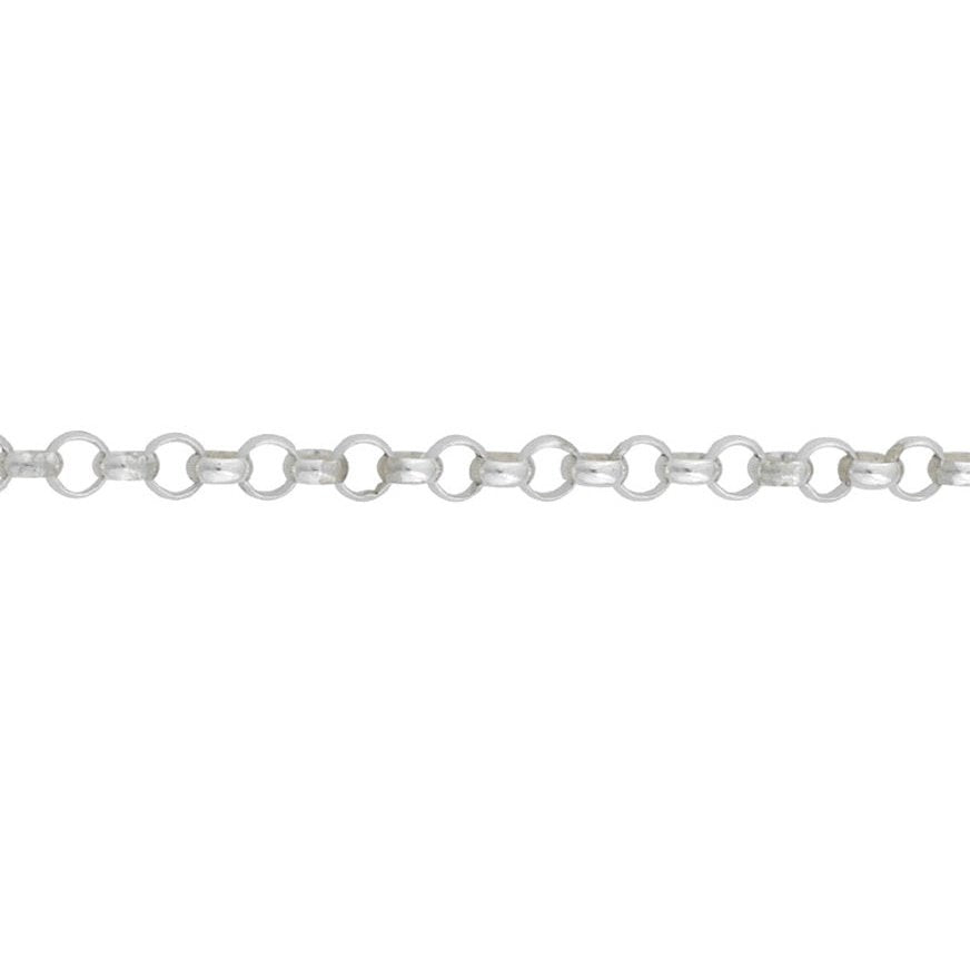 Silver round belcher bracelet