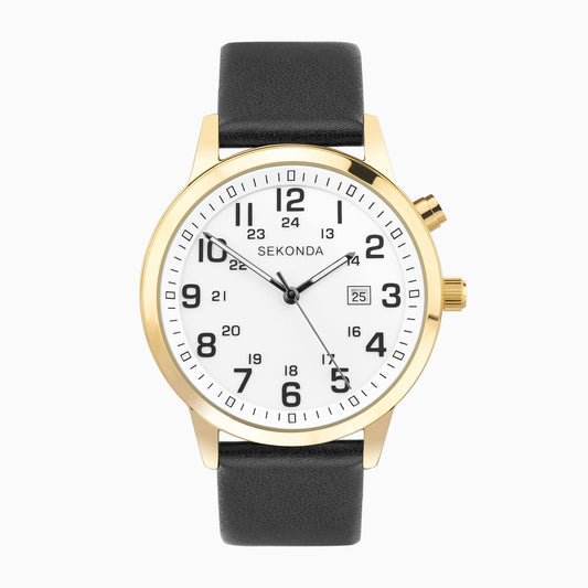 gents sekonda strap watch