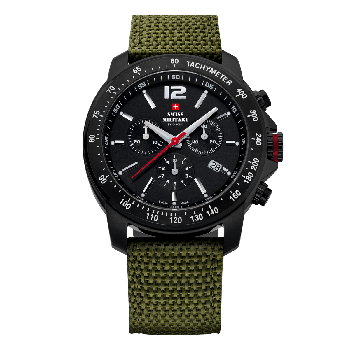 Swiss Military Army Style Chronograph Watch