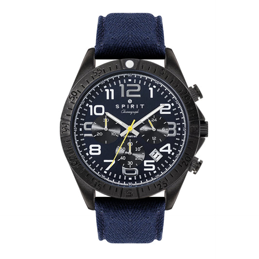Gents Spirit Chronograph Blue Silicone Strap Watch