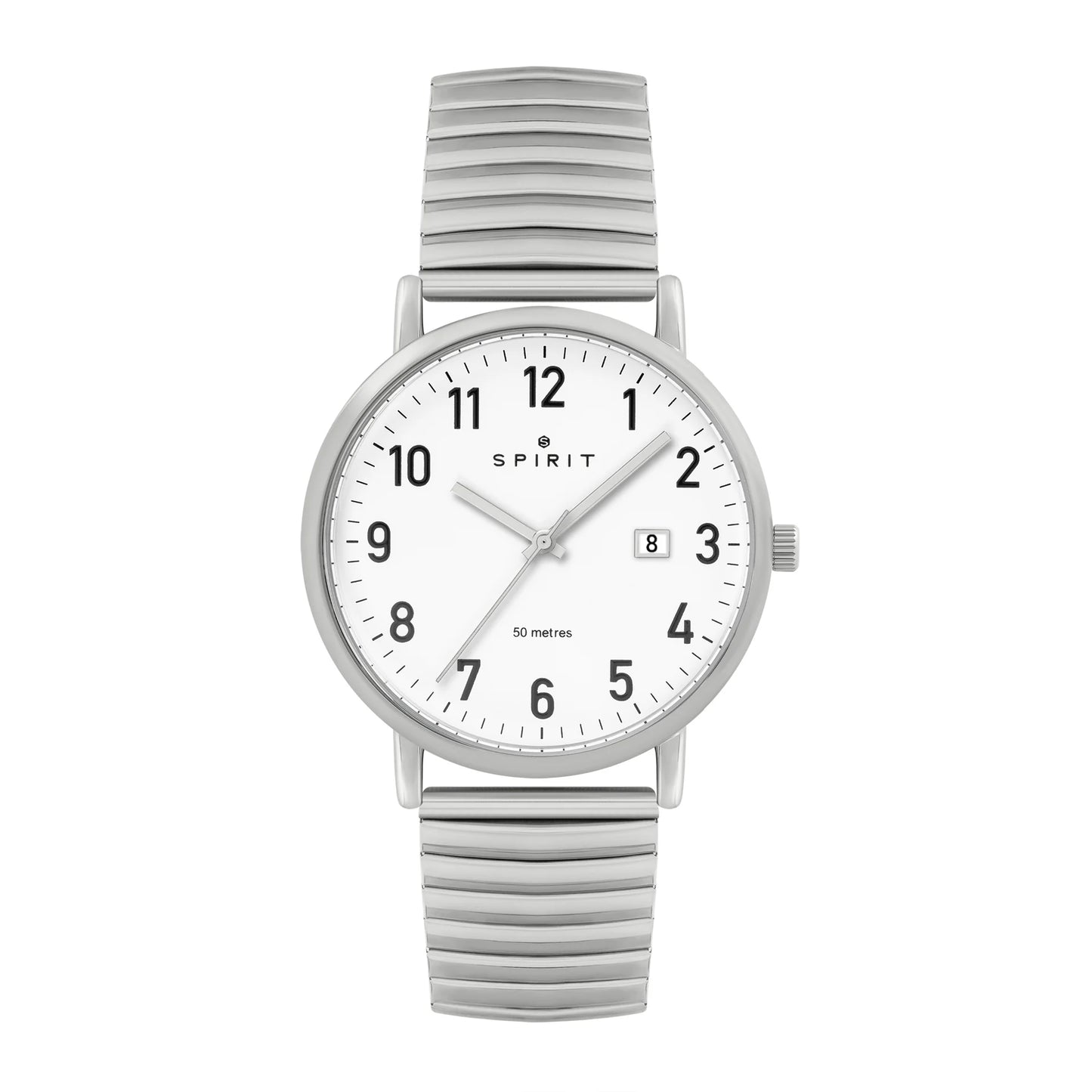 Gents Spirit White Dial Expander Watch