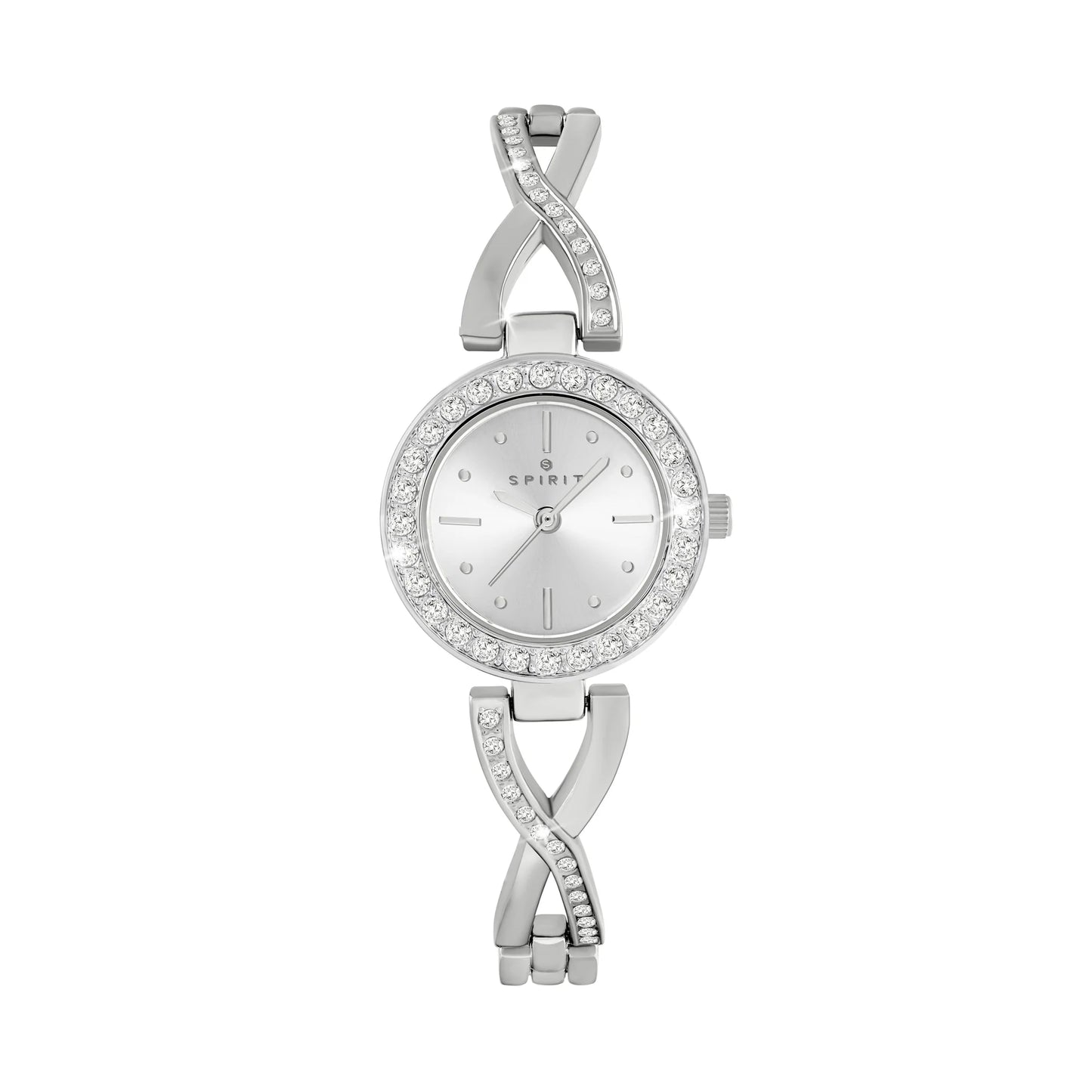 Ladies Spirit Stone Set Crossover Bracelet Watch