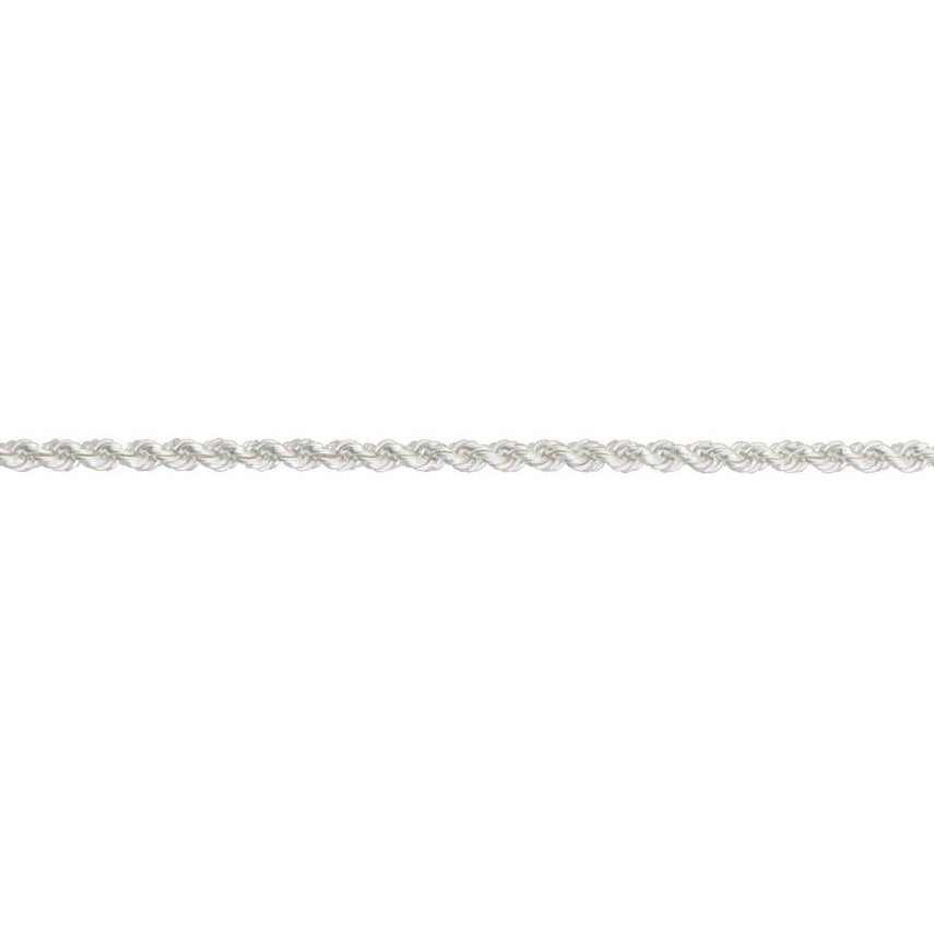 Silver Solid Rope Bracelet