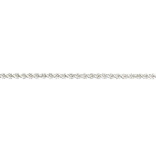 Silver Solid Rope Bracelet