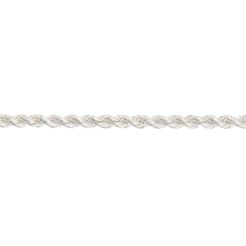 Silver solid rope Chain.