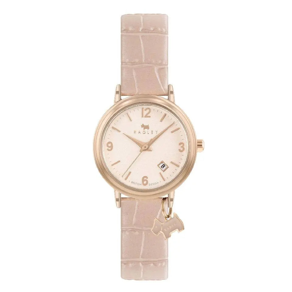 Ladies Radley leather strap watch.