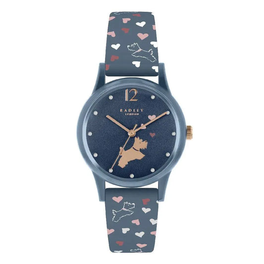 Ladies Radley Blue silicone watch.