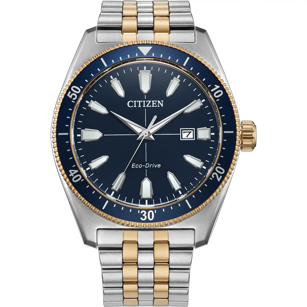 Gents Citizen sport Eco-Drive two tone Watch.