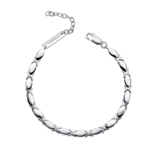 Fiorelli Silver Fiorelli Articulated Chain Bracelet