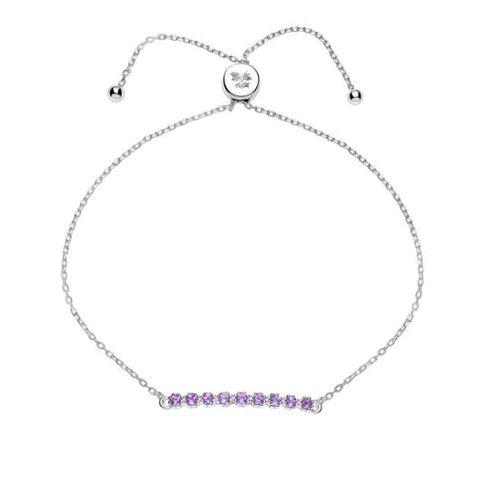 Laura Ashley Silver and Amethyst bracelet