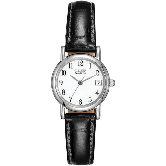 ladies Citizen eco-drive Leather Strap Watch.