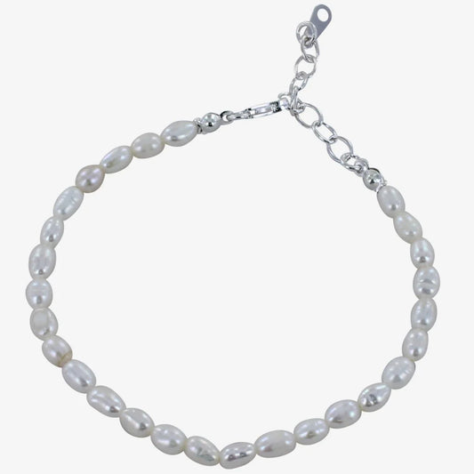 Silvet and Freshwater Pearl bracelet