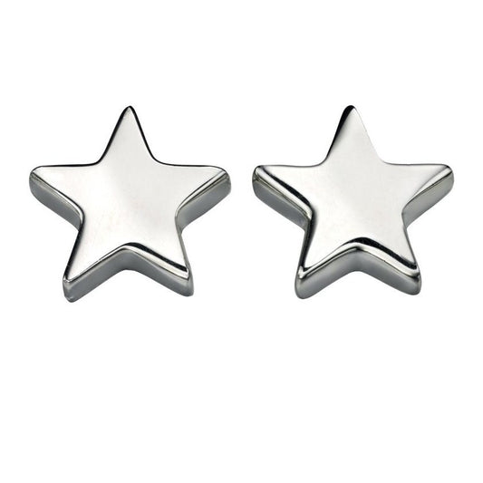 Silver Star Stud Earrings