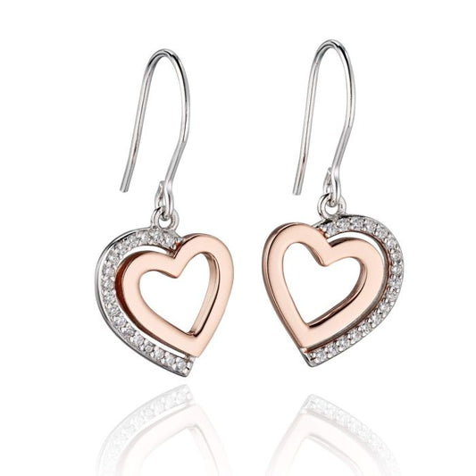 Fiorelli Heart Drop Earrings