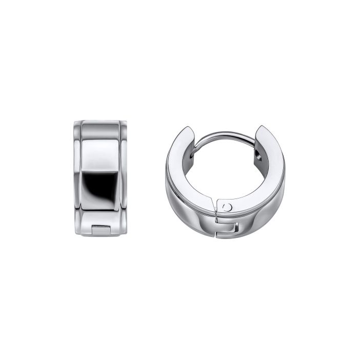 Stainless Steel gents hoop earrings