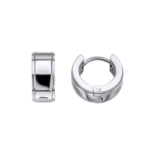Stainless Steel gents hoop earrings