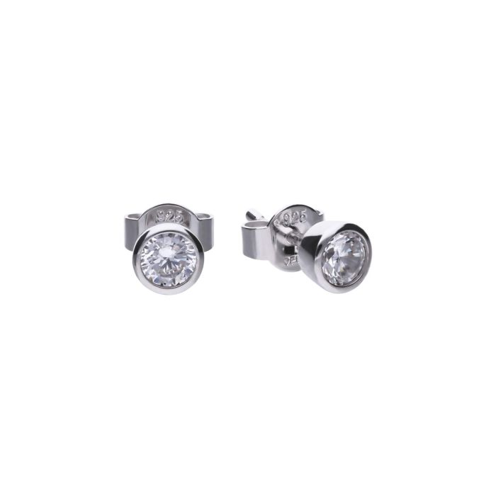Diamonfire Silver Stud Earrings