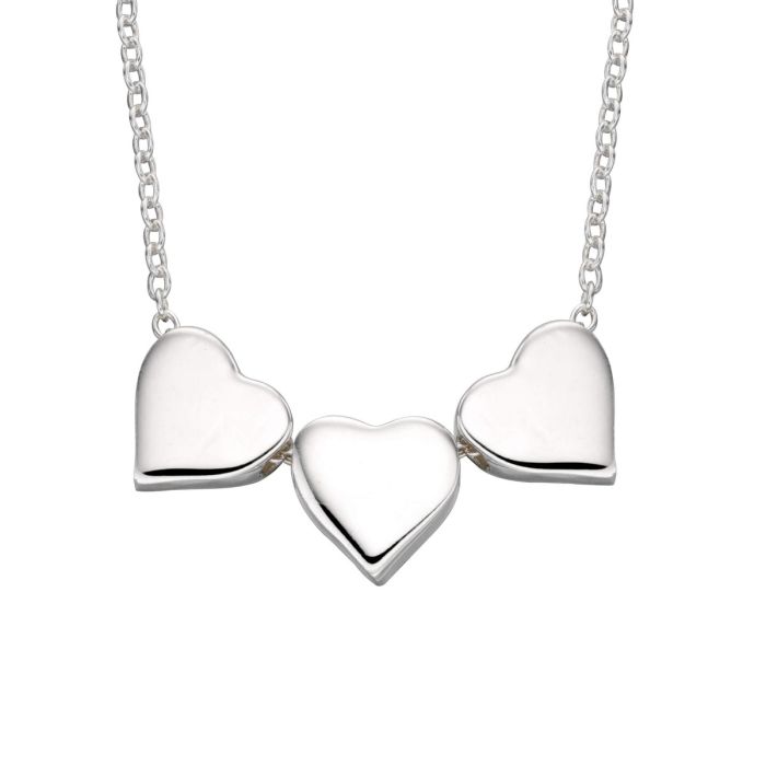 Silver Triple Heart Necklace