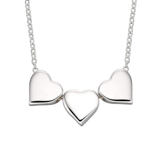 Silver Triple Heart Necklace