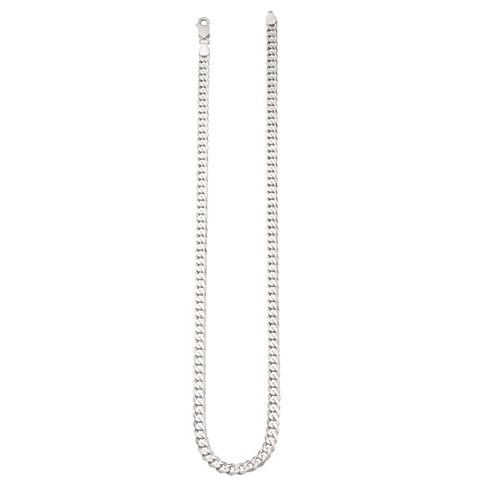 Gents Silver Curb Chain 19.5"
