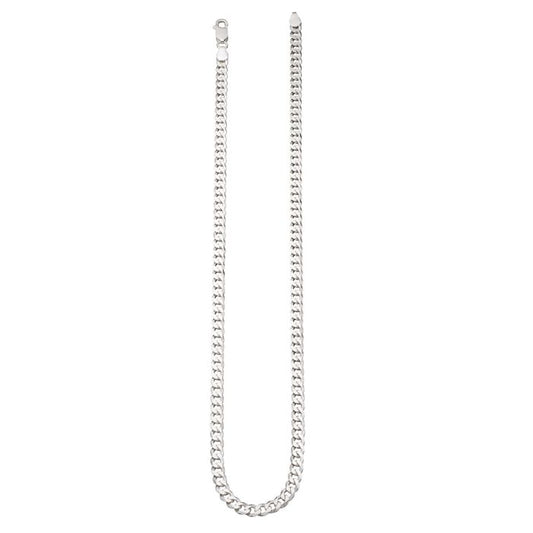 Gents Silver Curb Chain 19.5"