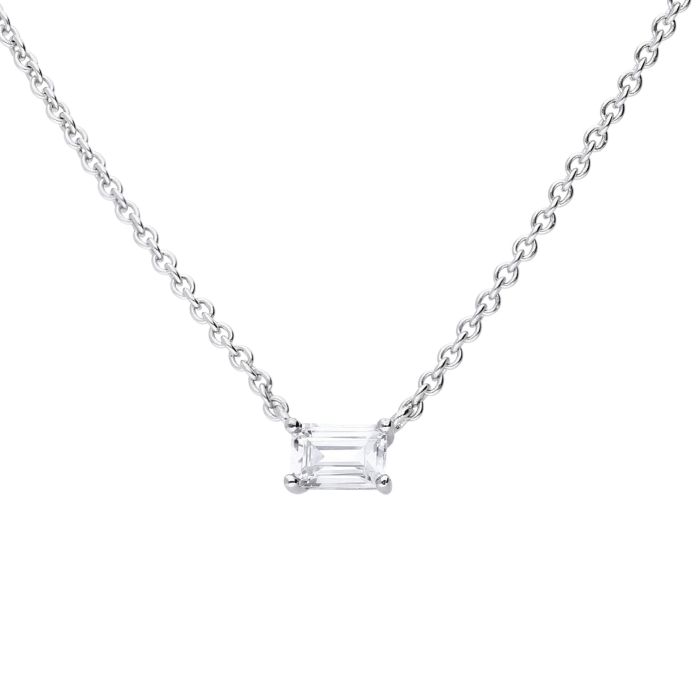 Diamonfire floating cubic zirconia necklace.