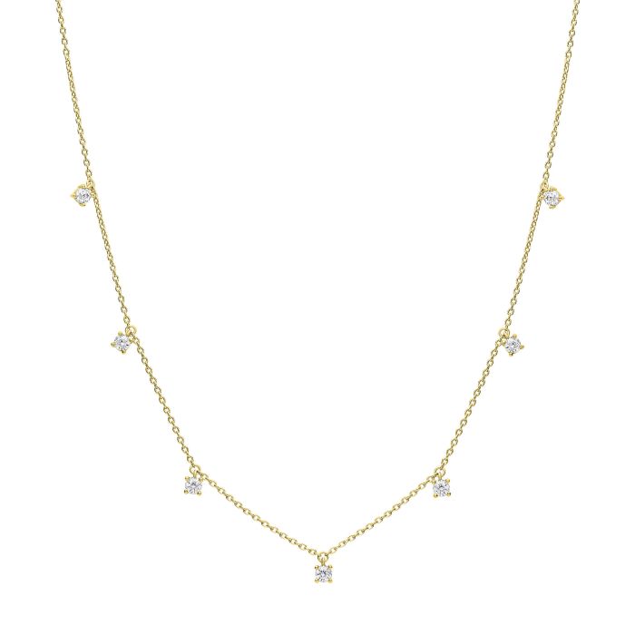 Diamonfire Silver Gold Plate Necklace.