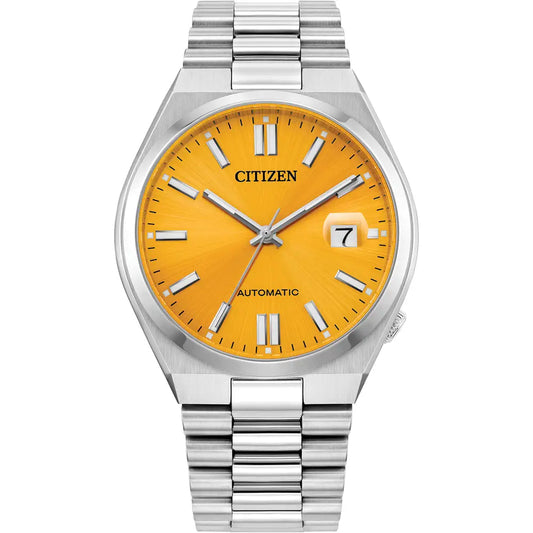GENTS CITIZEN AUTOMATIC TSUYOSA BRACELET WATCH.