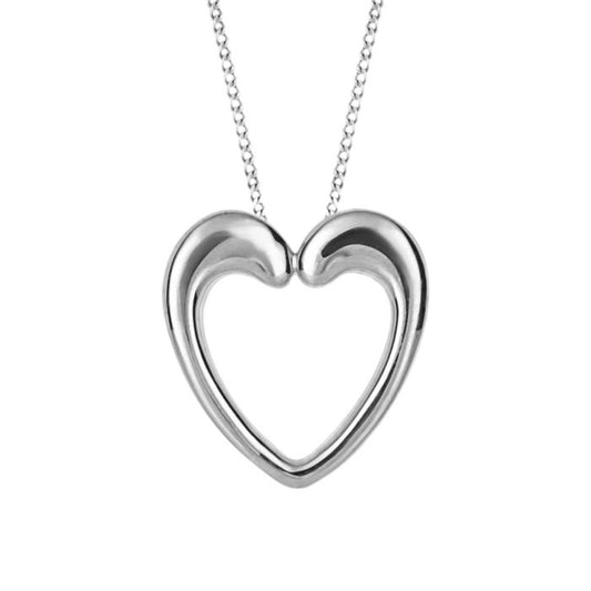 Fiorelli Silver open heart pendant