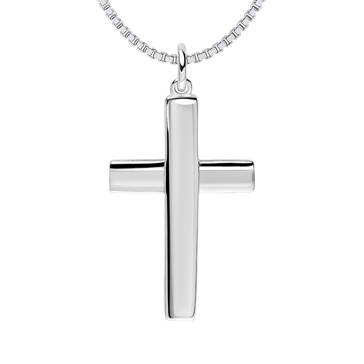 silver overlapped cross