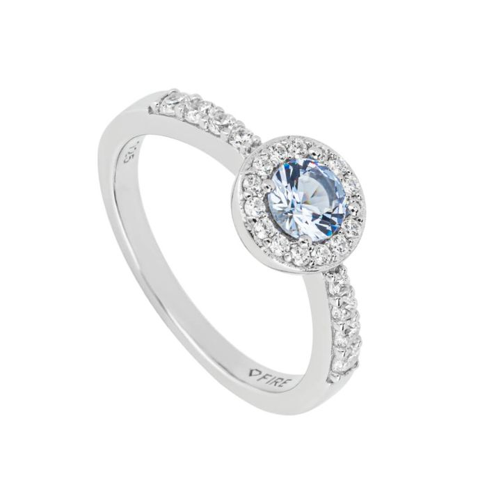 Diamonfire Silver and Cubic Zirconia pave set ring.