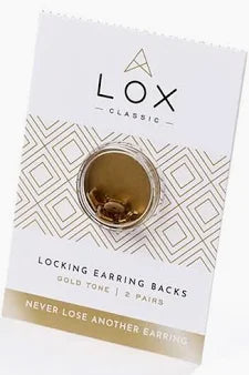 Lox earring backs Gold colour