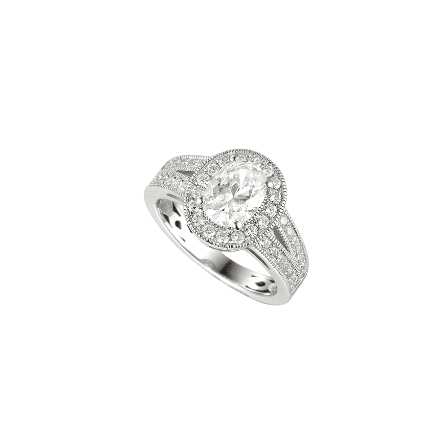 Silver and Cubic Zirconia ring