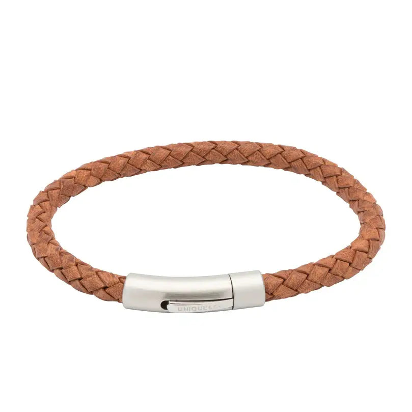 Gents tan leather bracelet