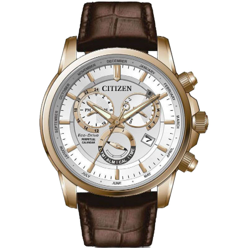 Citizen Eco-Drive Black Dial Stainless Steel Mens Watch