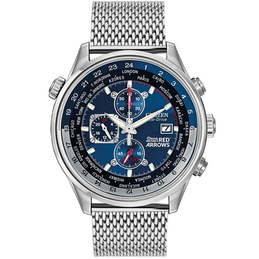 Gents citizen eco-drive red arrows watch.