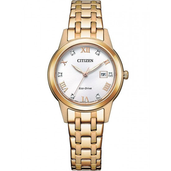 Ladies Citizen Eco-Drive Silhouette Crystal watch.