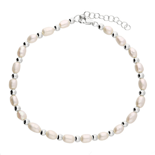 Silver and Freshwater Pearl Bracelet