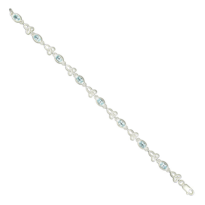 Silver and Blue Topaz bracelet.