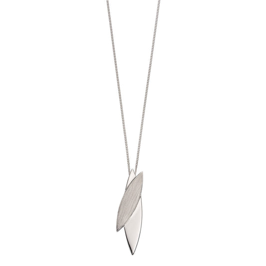 Fiorelli Silver overlapping marquise pendant