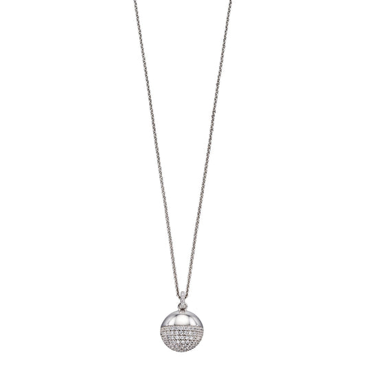 Fiorelli Silver & Cubic Zirconia ball pendant