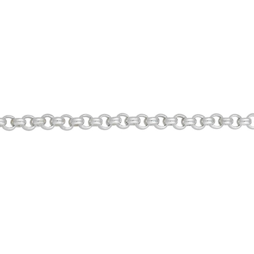 Gents Silver round belcher chain