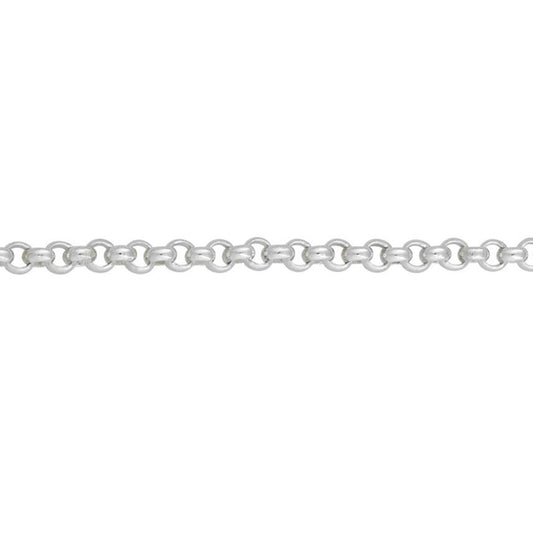 Gents Silver round belcher chain