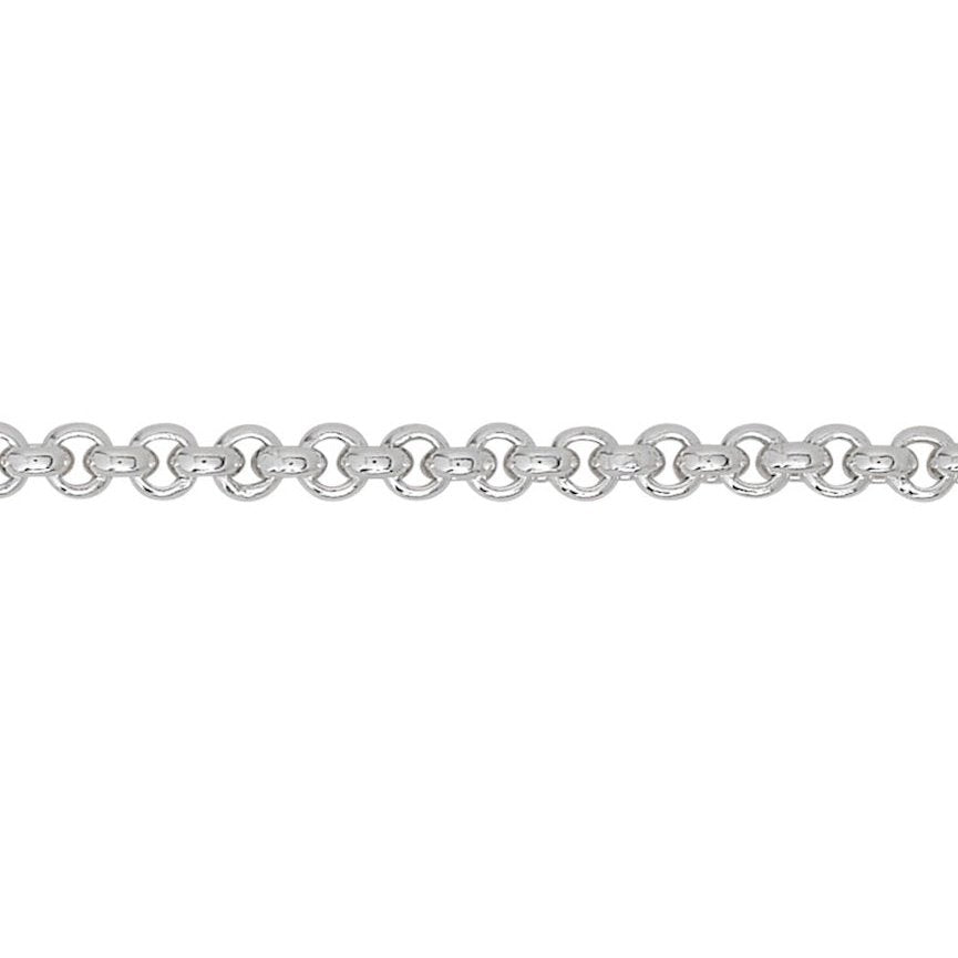 Gents Silver round belcher chain